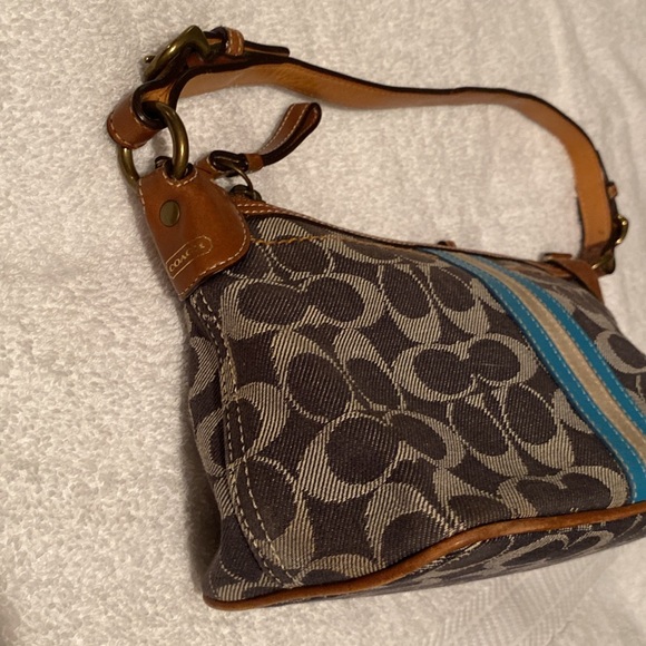 Coach Denim Stripe Mini - Picture 4 of 15